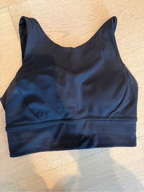 lululemon athletica Black Seamless High-Neck Sports Bra